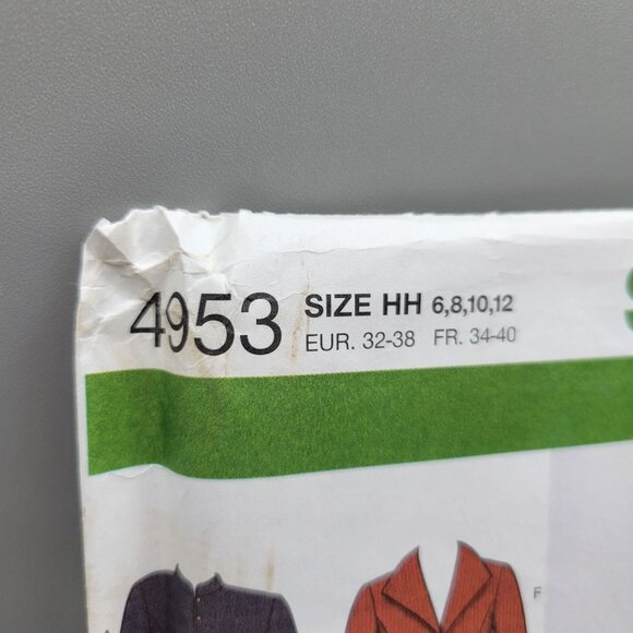 Simplicity 4953 Womens Jacket Sewing Pattern Size 6-12 - Picture 2 of 3